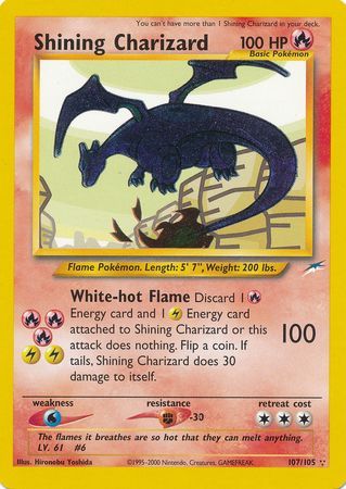 Shining Charizard (107/105) [Neo Destiny Unlimited] - The Mythic Store | 24h Order Processing