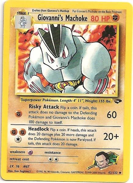 Giovanni's Machoke (42/132) [Gym Challenge Unlimited] - The Mythic Store | 24h Order Processing