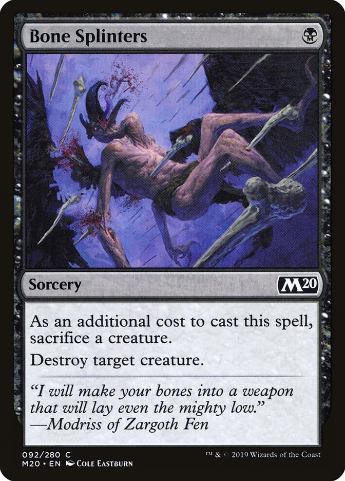 Bone Splinters [Core Set 2020] - The Mythic Store | 24h Order Processing