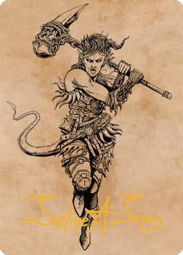 Karlach, Fury of Avernus Art Card (54) (Gold-Stamped Signature) [Commander Legends: Battle for Baldur's Gate Art Series] - The Mythic Store | 24h Order Processing