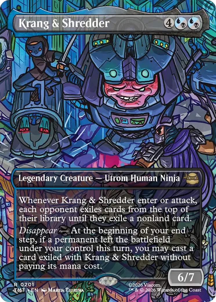 Krang & Shredder (Borderless) [Teenage Mutant Ninja Turtles] - The Mythic Store | 24h Order Processing