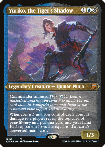 Yuriko, the Tiger's Shadow (Etched) [Commander Legends] - The Mythic Store | 24h Order Processing