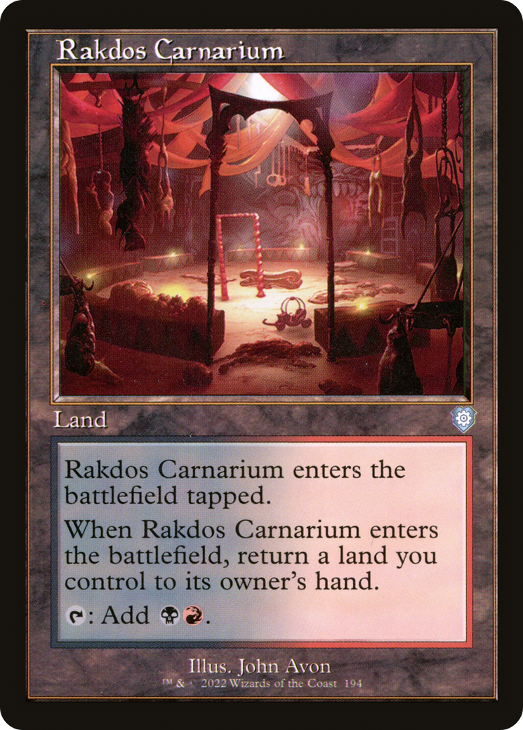 Rakdos Carnarium (Retro) [The Brothers' War Commander] - The Mythic Store | 24h Order Processing