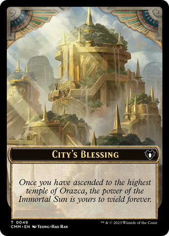 City's Blessing // Construct (0075) Double-Sided Token [Commander Masters Tokens] - The Mythic Store | 24h Order Processing