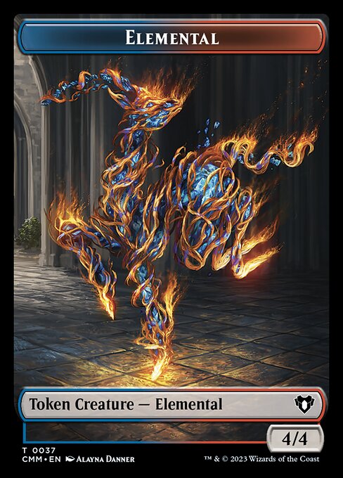 Human Soldier // Elemental (0037) Double-Sided Token [Commander Masters Tokens] - The Mythic Store | 24h Order Processing