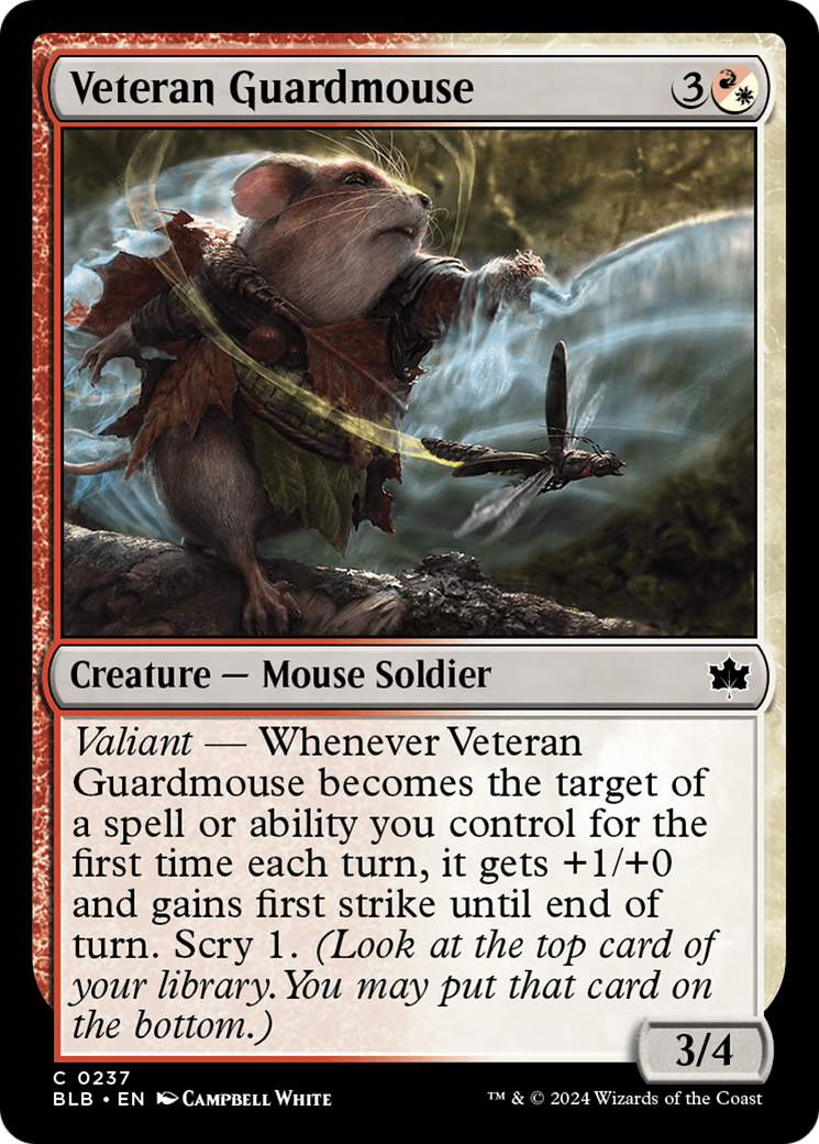 Veteran Guardmouse [Bloomburrow] - The Mythic Store | 24h Order Processing