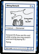 Biting Remark (2021 Edition) [Mystery Booster Playtest Cards] - The Mythic Store | 24h Order Processing