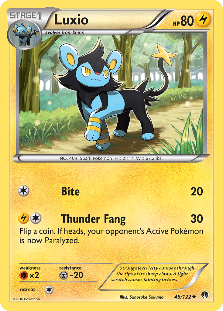 Luxio (45/122) [XY: BREAKpoint] - The Mythic Store | 24h Order Processing