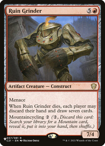 Ruin Grinder [The List] - The Mythic Store | 24h Order Processing