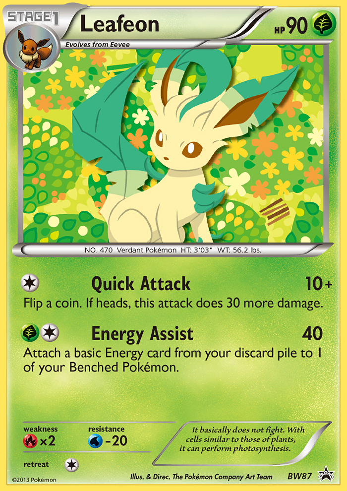 Leafeon (BW87) [Black & White: Black Star Promos] - The Mythic Store | 24h Order Processing