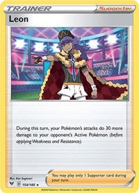 Leon (154/185) (Theme Deck Exclusive) [Sword & Shield: Vivid Voltage] - The Mythic Store | 24h Order Processing