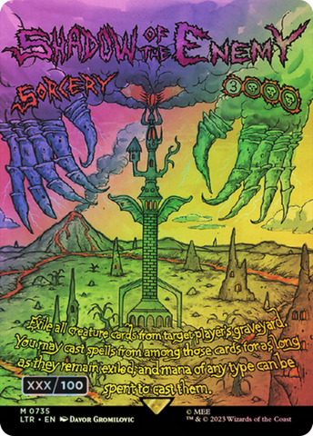 Shadow of the Enemy (Borderless Poster) (Serialized) [The Lord of the Rings: Tales of Middle-Earth] - The Mythic Store | 24h Order Processing