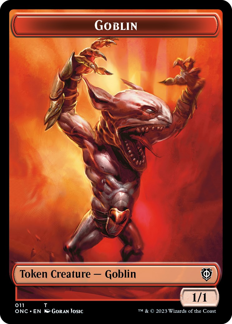 Rebel // Goblin Double-Sided Token [Phyrexia: All Will Be One Commander Tokens] - The Mythic Store | 24h Order Processing