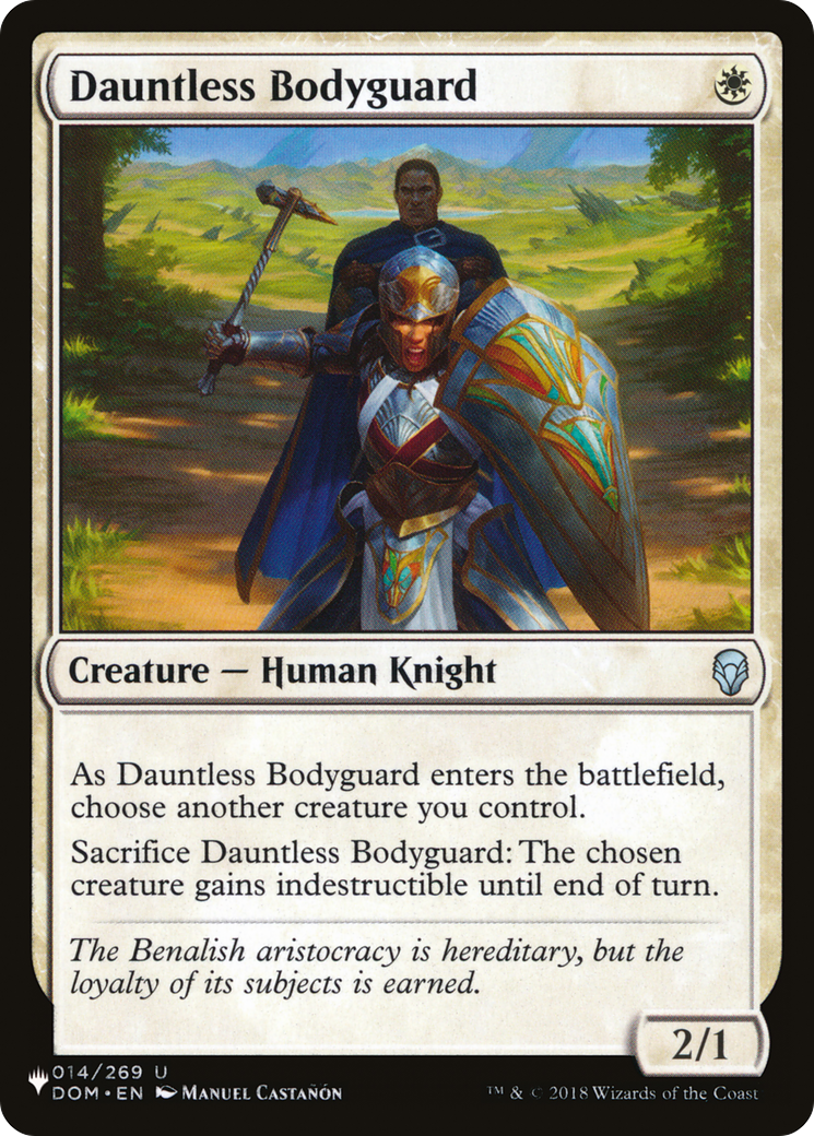 Dauntless Bodyguard [The List Reprints] - The Mythic Store | 24h Order Processing