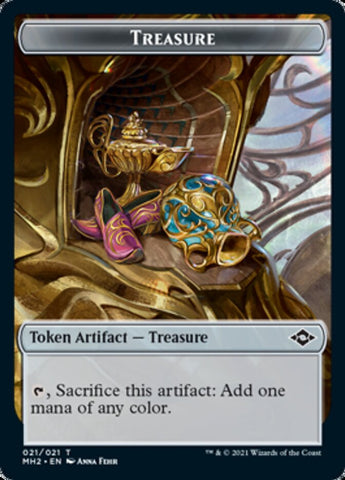 Treasure (21) // Zombie Army Double-Sided Token [Modern Horizons 2 Tokens] - The Mythic Store | 24h Order Processing