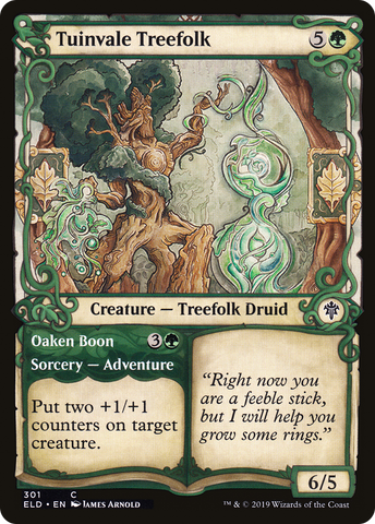 Tuinvale Treefolk // Oaken Boon (Showcase) [Throne of Eldraine] - The Mythic Store | 24h Order Processing