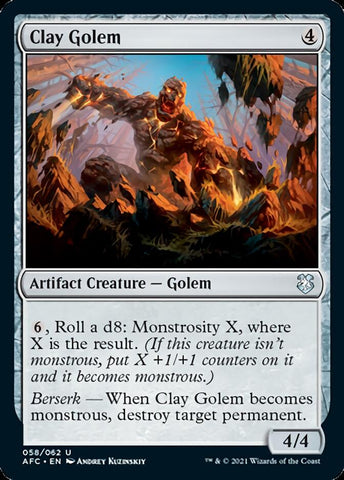 Clay Golem [Dungeons & Dragons: Adventures in the Forgotten Realms Commander] - The Mythic Store | 24h Order Processing