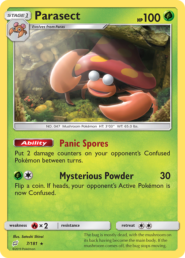 Parasect (7/181) [Sun & Moon: Team Up] - The Mythic Store | 24h Order Processing