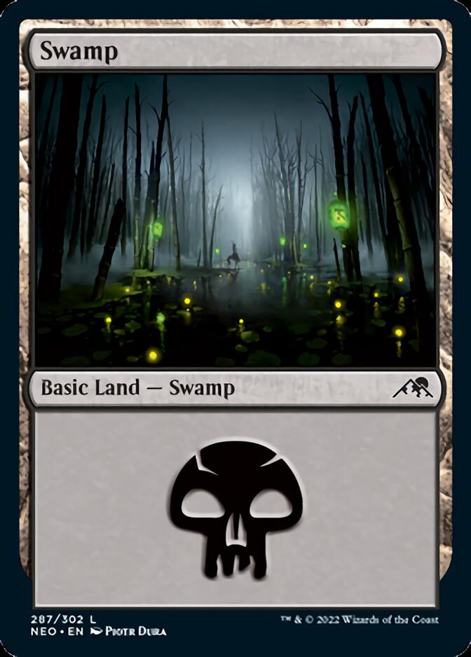 Swamp (287) [Kamigawa: Neon Dynasty] - The Mythic Store | 24h Order Processing