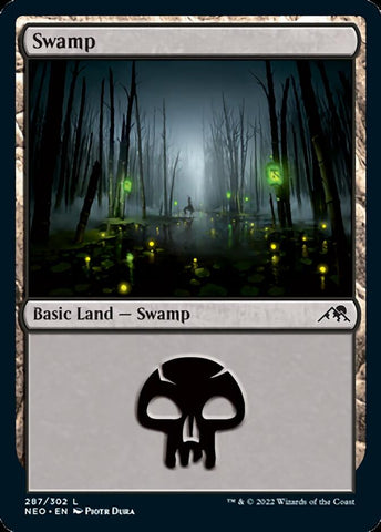 Swamp (287) [Kamigawa: Neon Dynasty] - The Mythic Store | 24h Order Processing
