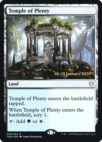 Temple of Plenty [Theros Beyond Death Prerelease Promos] - The Mythic Store | 24h Order Processing