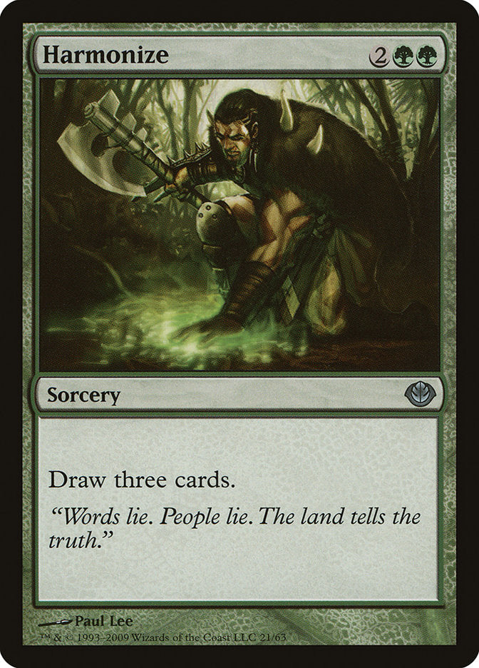 Harmonize [Duel Decks: Garruk vs. Liliana] - The Mythic Store | 24h Order Processing