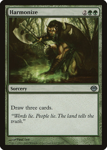 Harmonize [Duel Decks: Garruk vs. Liliana] - The Mythic Store | 24h Order Processing