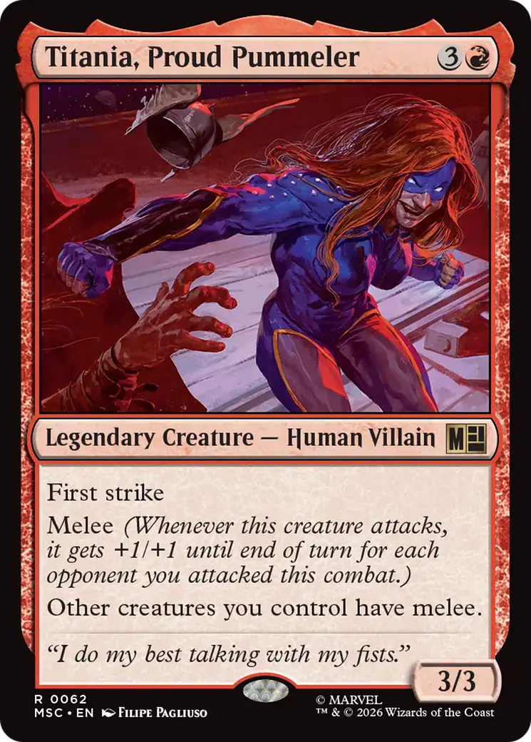 Titania, Proud Pummeler (Surge Foil) [Marvel Super Heroes Commander] - The Mythic Store | 24h Order Processing