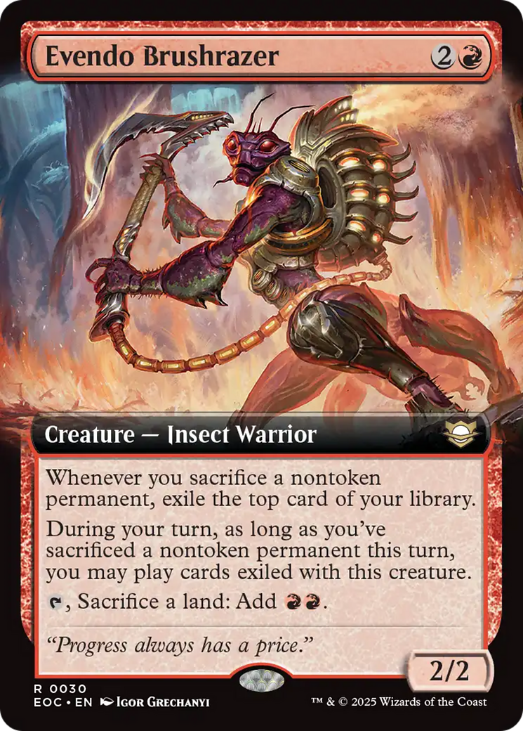 Evendo Brushrazer (Extended Art) [Edge of Eternities Commander] - The Mythic Store | 24h Order Processing