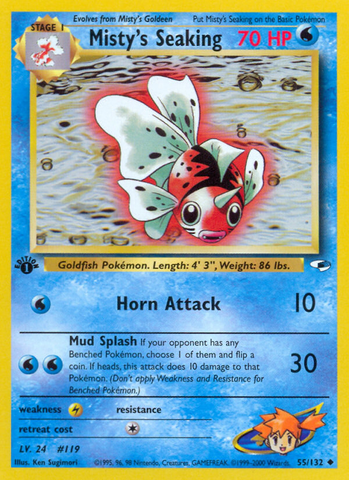 Misty's Seaking (55/132) [Gym Heroes 1st Edition] - The Mythic Store | 24h Order Processing