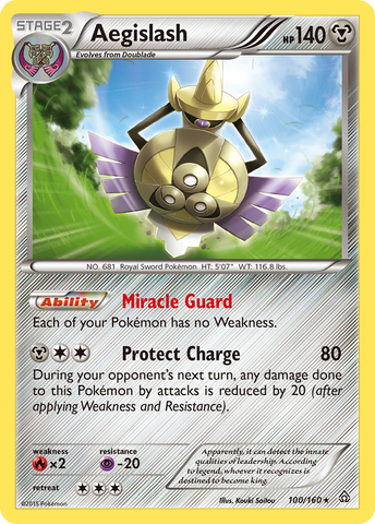 Aegislash (100/160) [XY: Primal Clash] - The Mythic Store | 24h Order Processing