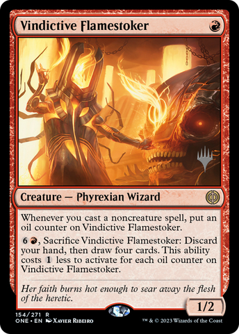 Vindictive Flamestoker (Promo Pack) [Phyrexia: All Will Be One Promos] - The Mythic Store | 24h Order Processing