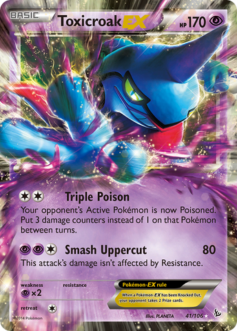 Toxicroak EX (41/106) [XY: Flashfire] - The Mythic Store | 24h Order Processing