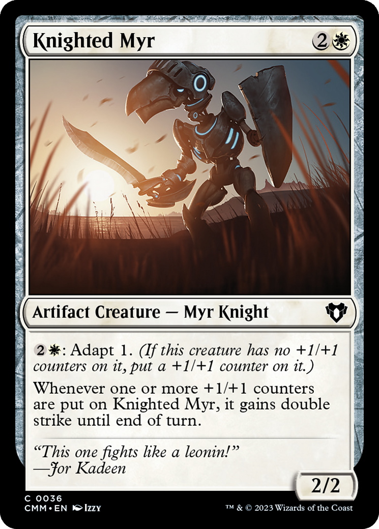 Knighted Myr [Commander Masters] - The Mythic Store | 24h Order Processing