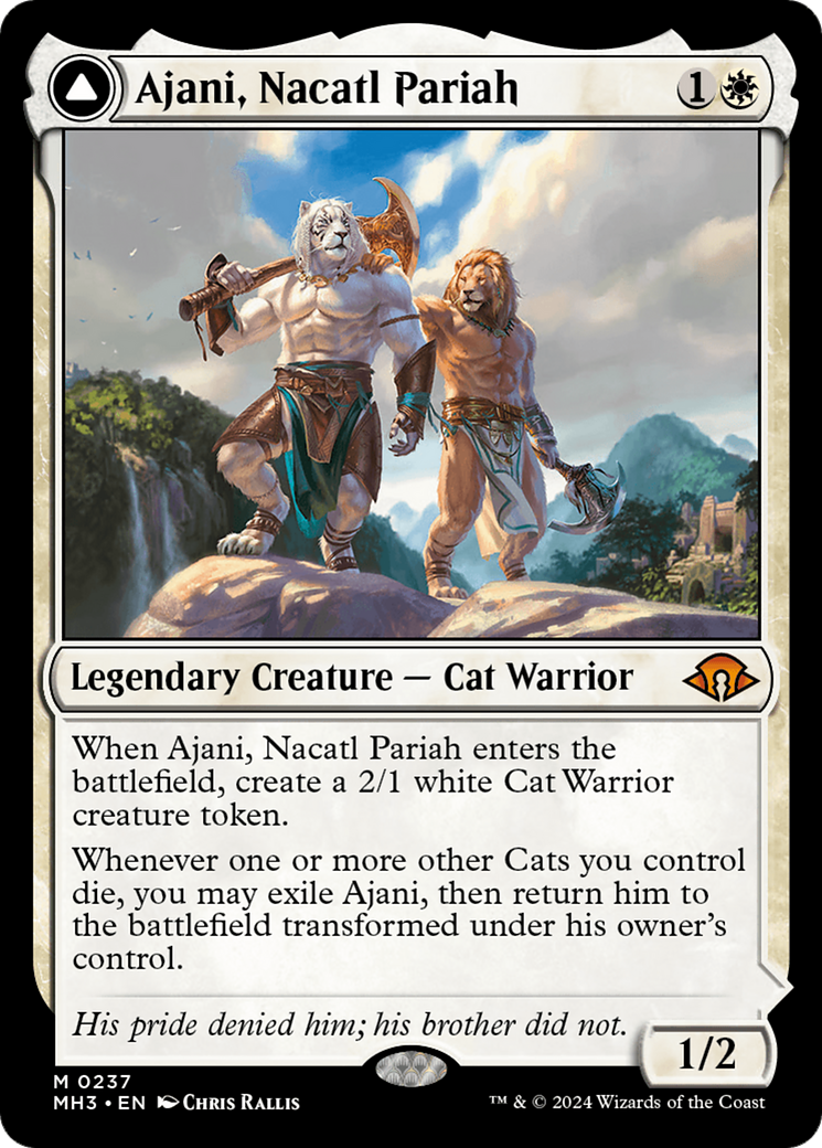 Ajani, Nacatl Pariah // Ajani, Nacatl Avenger [Modern Horizons 3] - The Mythic Store | 24h Order Processing