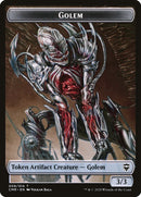 Golem // The Monarch Double-Sided Token [Commander Legends Tokens] - The Mythic Store | 24h Order Processing