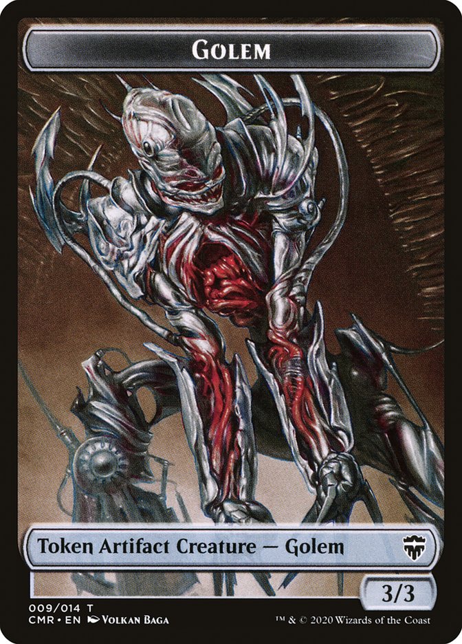 Golem // The Monarch Double-Sided Token [Commander Legends Tokens] - The Mythic Store | 24h Order Processing