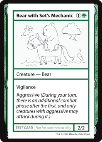 Bear with Set's Mechanic (2021 Edition) [Mystery Booster Playtest Cards] - The Mythic Store | 24h Order Processing