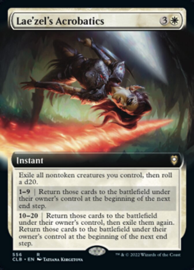 Lae'zel's Acrobatics (Extended Art) [Commander Legends: Battle for Baldur's Gate] - The Mythic Store | 24h Order Processing