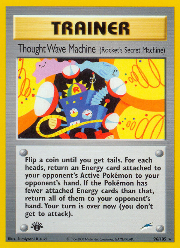Thought Wave Machine (96/105) (Rocket's Secret Machine) [Neo Destiny 1st Edition] - The Mythic Store | 24h Order Processing