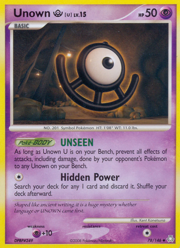 Unown U (78/146) [Diamond & Pearl: Legends Awakened] - The Mythic Store | 24h Order Processing