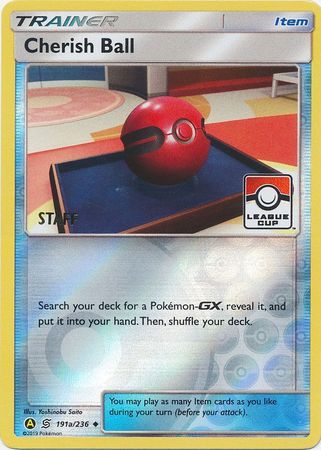 Cherish Ball (191a/236) (League Promo Staff) [Sun & Moon: Unified Minds] - The Mythic Store | 24h Order Processing