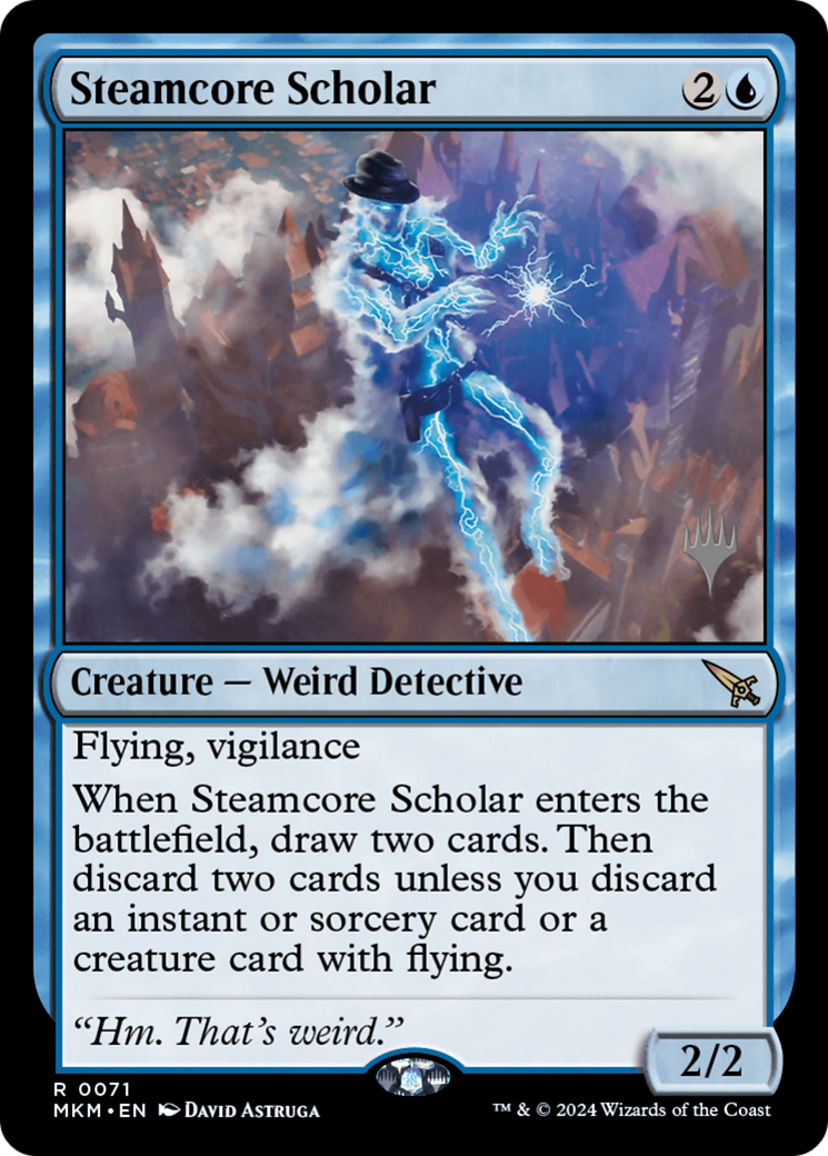 Steamcore Scholar (Promo Pack) [Murders at Karlov Manor Promos] - The Mythic Store | 24h Order Processing