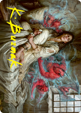 Eruth, Tormented Prophet Art Card (Gold-Stamped Signature) [Innistrad: Crimson Vow Art Series] - The Mythic Store | 24h Order Processing