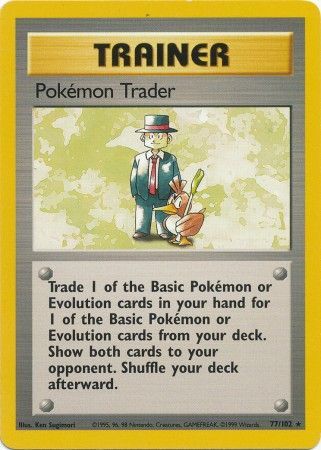 Pokemon Trader (77/102) [Base Set Unlimited] - The Mythic Store | 24h Order Processing