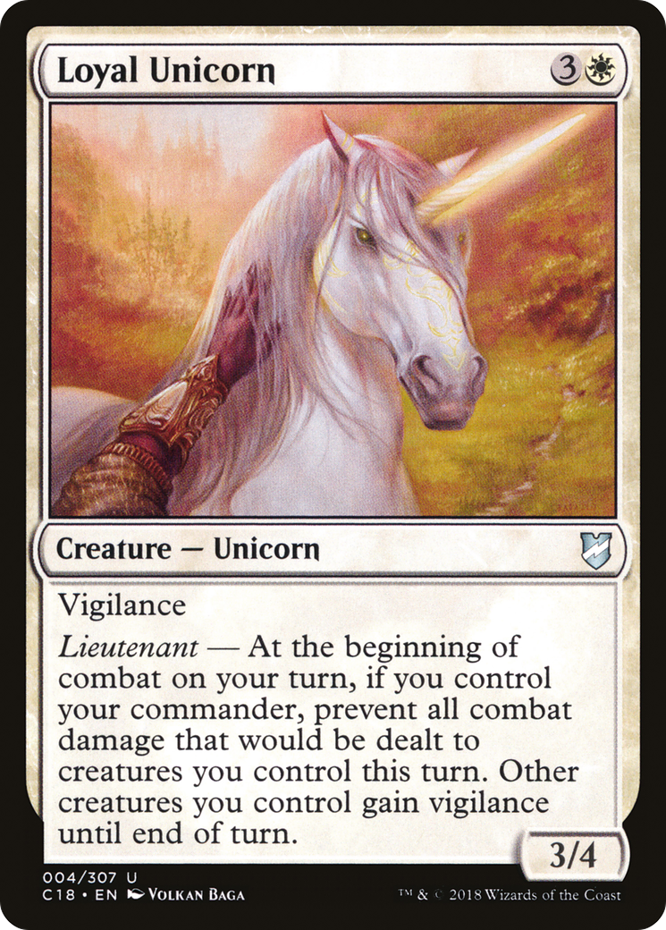 Loyal Unicorn [Commander 2018] - The Mythic Store | 24h Order Processing