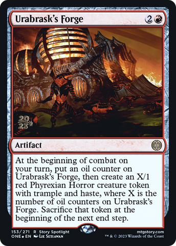 Urabrask's Forge [Phyrexia: All Will Be One Prerelease Promos] - The Mythic Store | 24h Order Processing