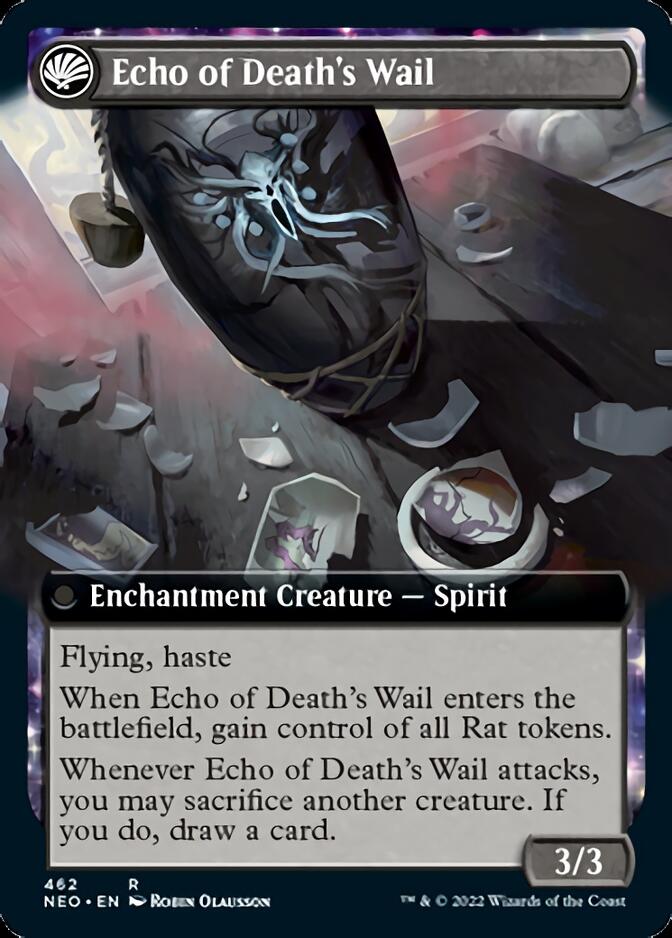 Tribute to Horobi // Echo of Death's Wail (Extended Art) [Kamigawa: Neon Dynasty] - The Mythic Store | 24h Order Processing