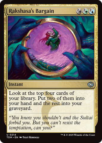 Rakshasa's Bargain [Tarkir: Dragonstorm] - The Mythic Store | 24h Order Processing