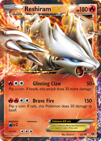 Reshiram EX (22/99) [Black & White: Next Destinies] - The Mythic Store | 24h Order Processing